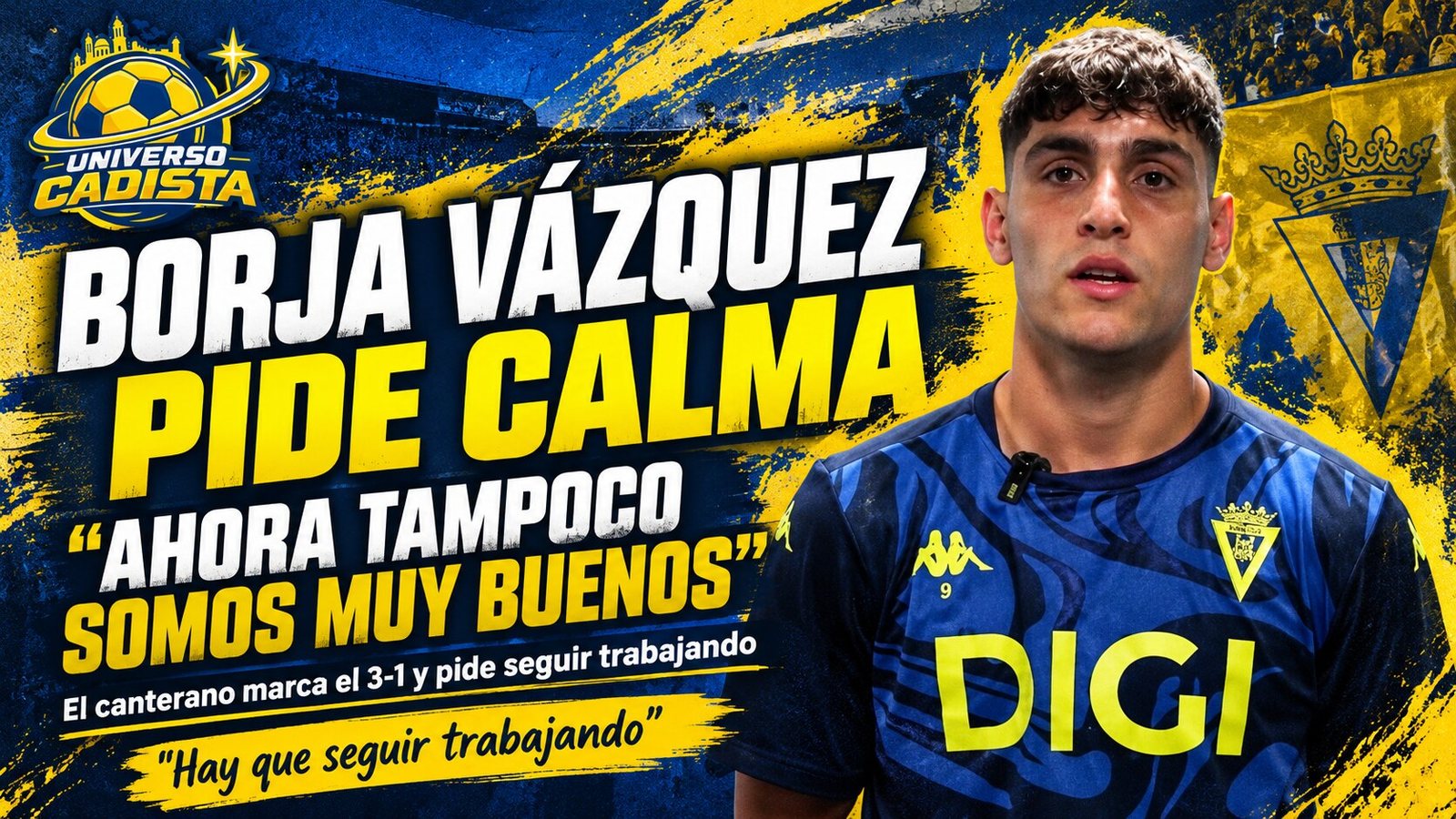 Borja Vázquez, jugador del Cádiz CF