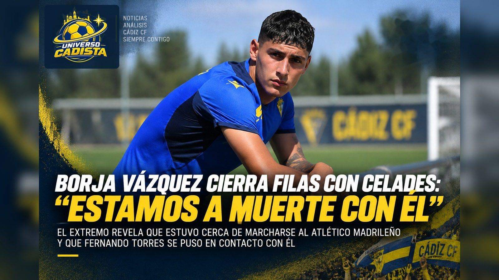 Borja Vázquez, jugador del Cádiz CF