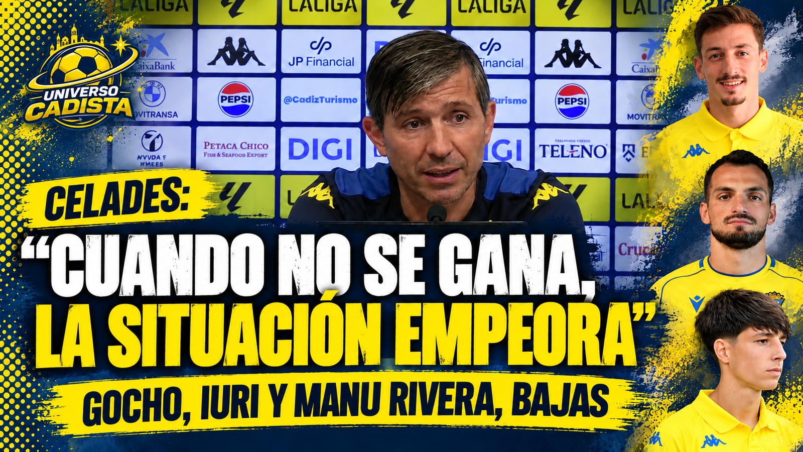 Albert Celades durante la rueda de prensa previa al Cádiz-Leganés