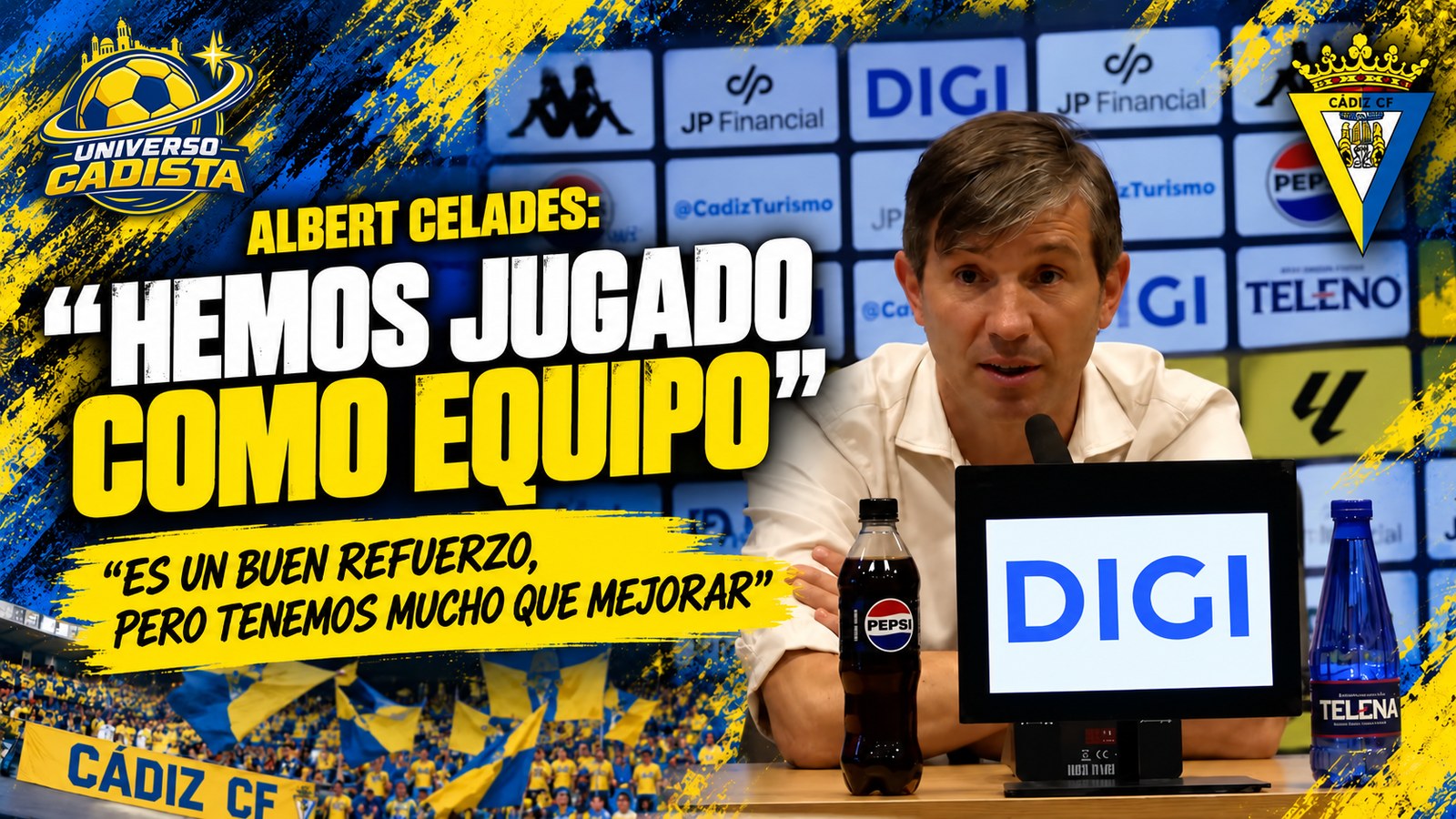 Albert Celades valora el Cádiz 4-0 Leganés