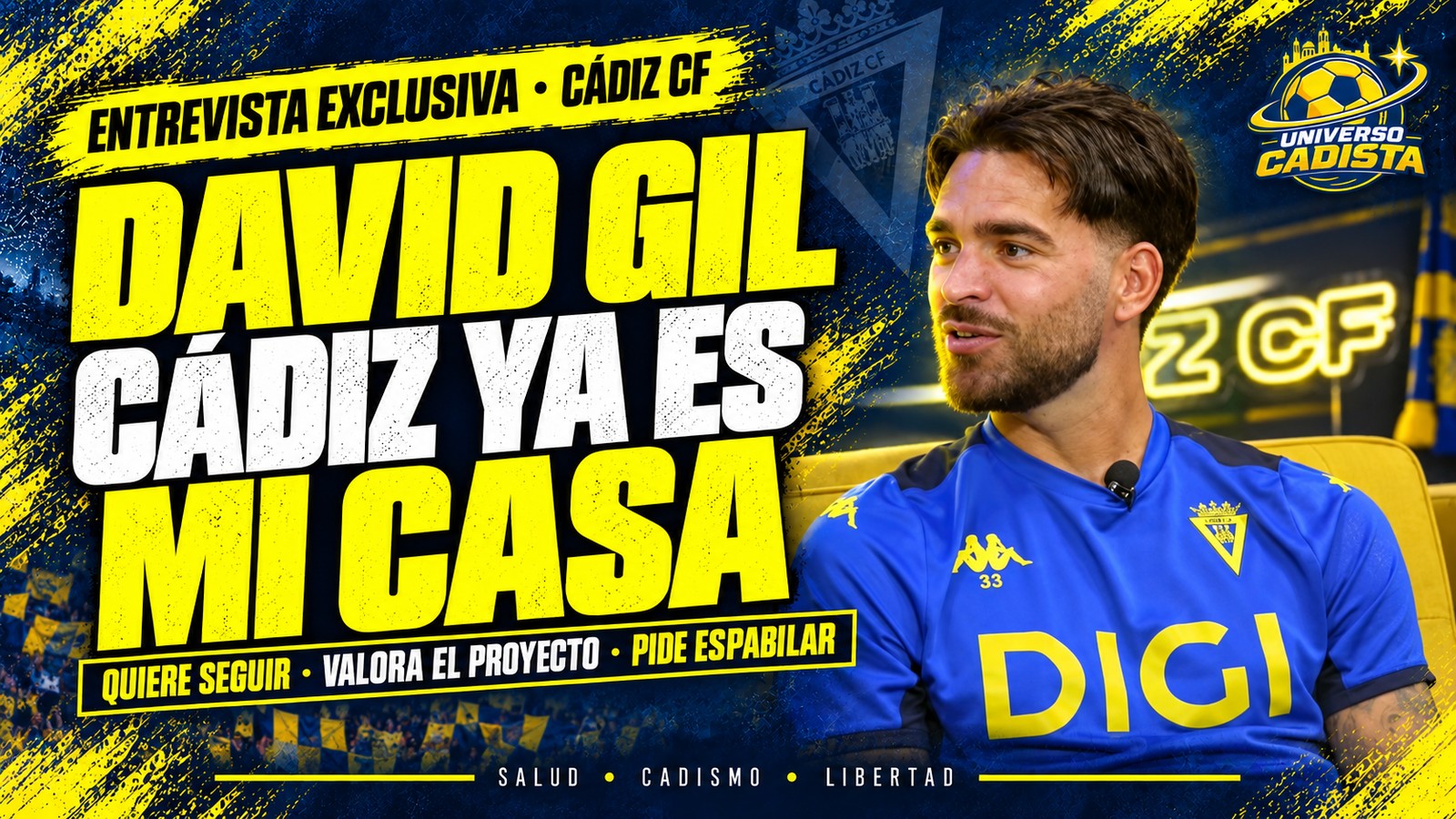 David Gil durante la entrevista previa al Cádiz-Leganés
