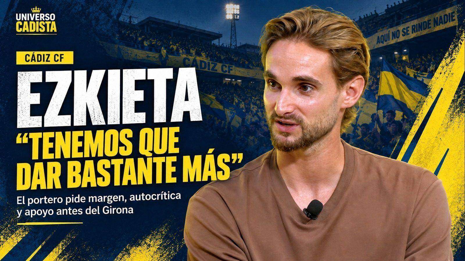 Jokin Ezkieta durante una entrevista, en un montaje gráfico de Universo Cadista