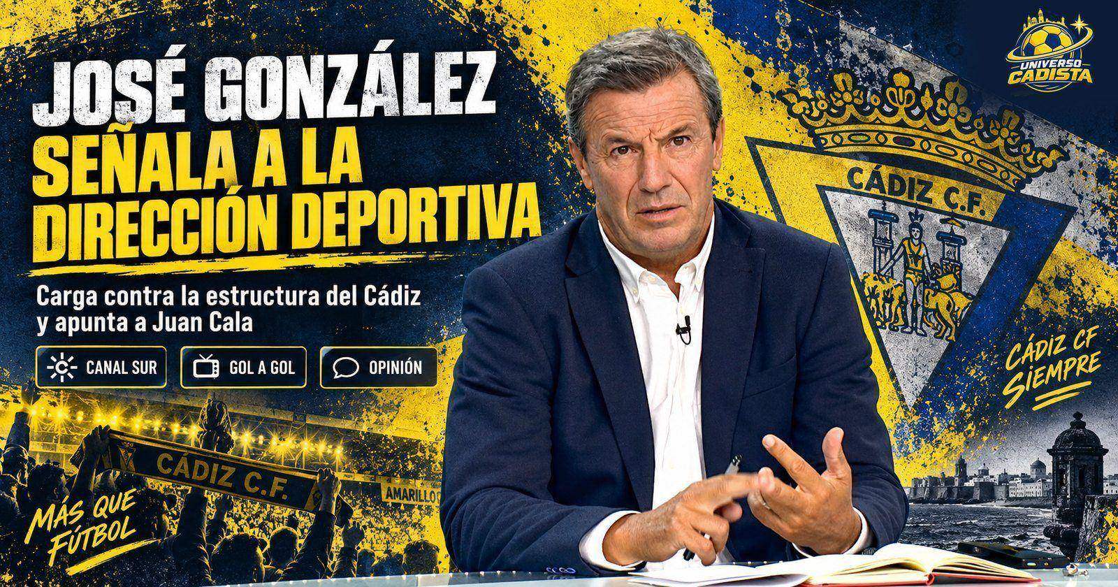 José González durante su intervención en el plató de Gol a Gol, de Canal Sur