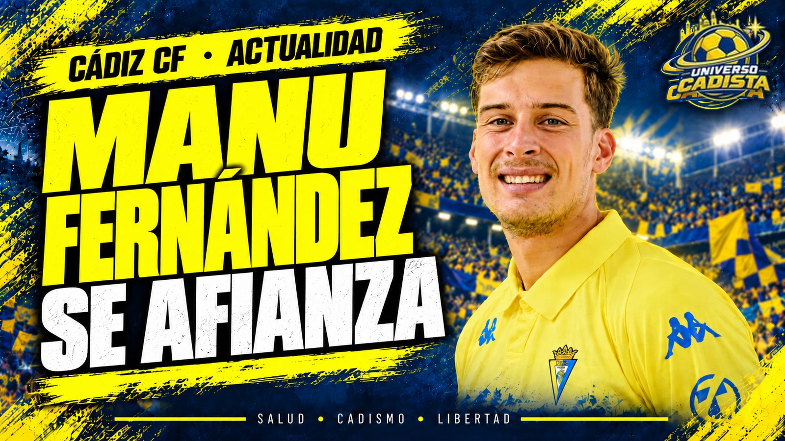 Manu Fernández, central del Cádiz CF